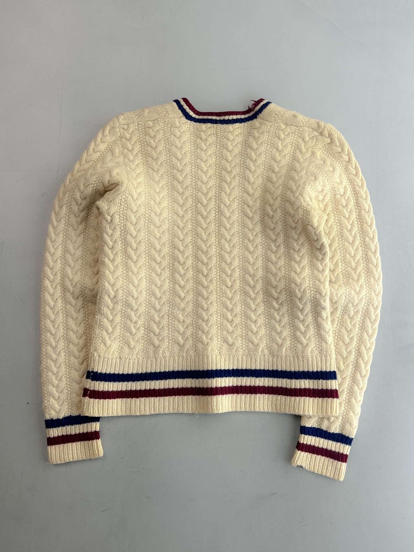 1960's Cable-Knit Cricket Sweater [XS]