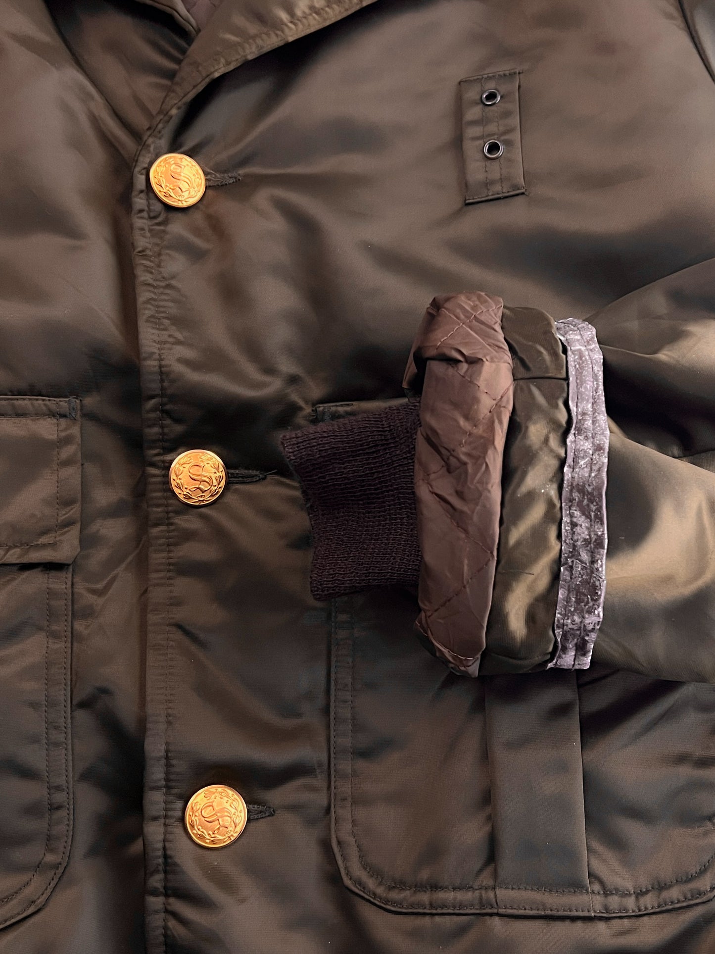 The Lawman Nylon Bomber Jacket [L]