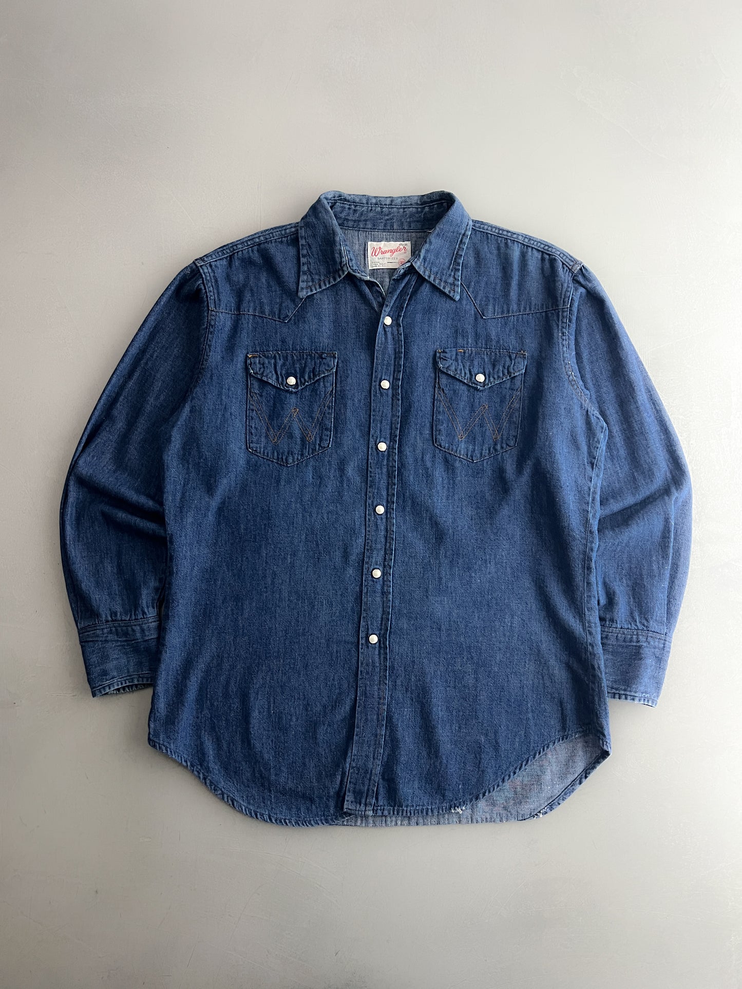 Wrangler Pearl Snap Denim Shirt [L]