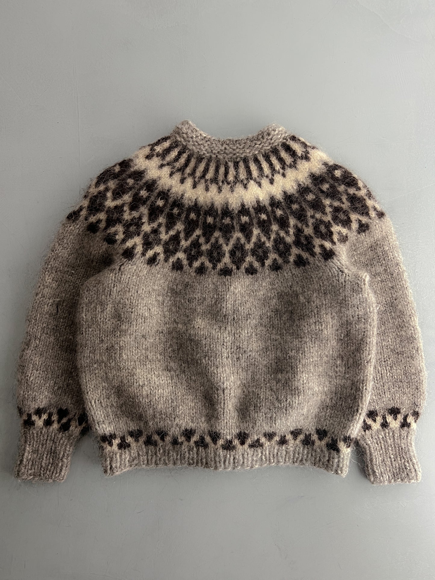 1970's Scandinavian Lopi Wool Cardigan [XS]