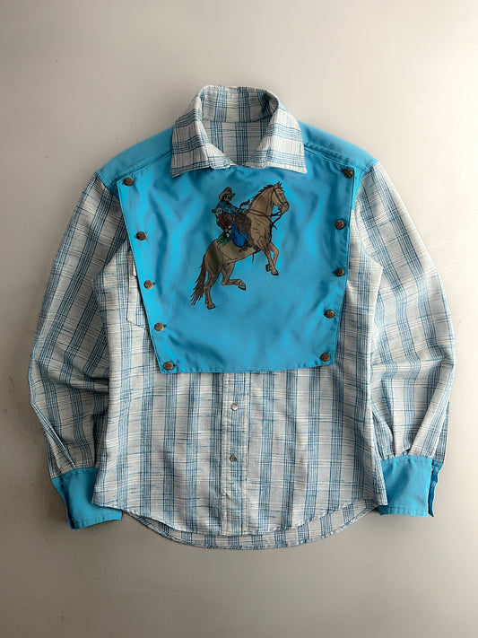 Hand Painted Western Bib Shirt [M]