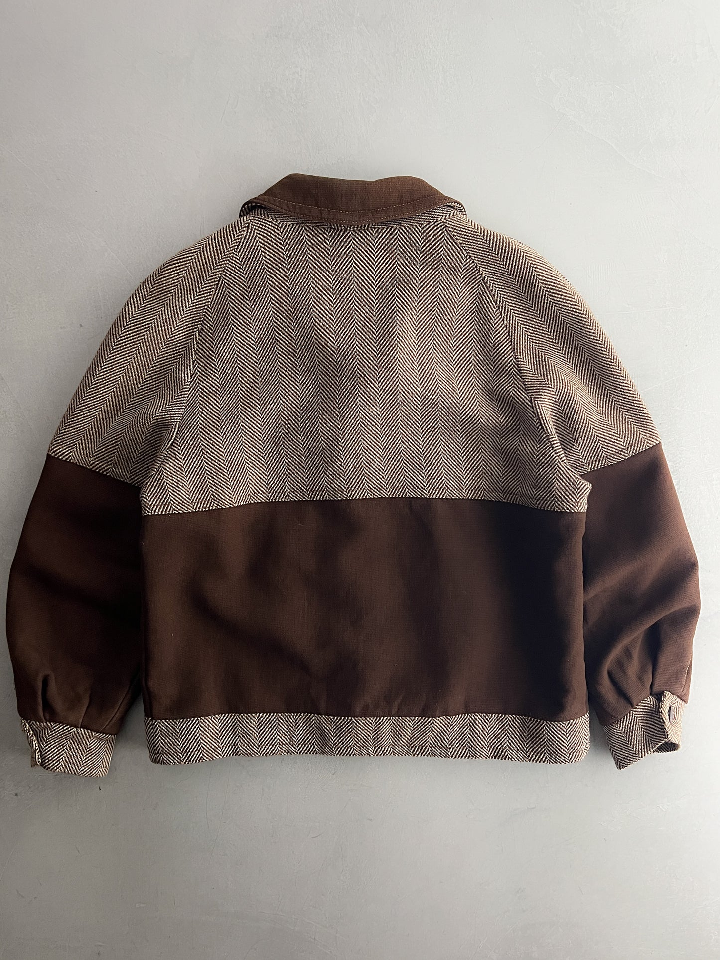 2 Tone Herringbone Wool Jacket [L/XL]