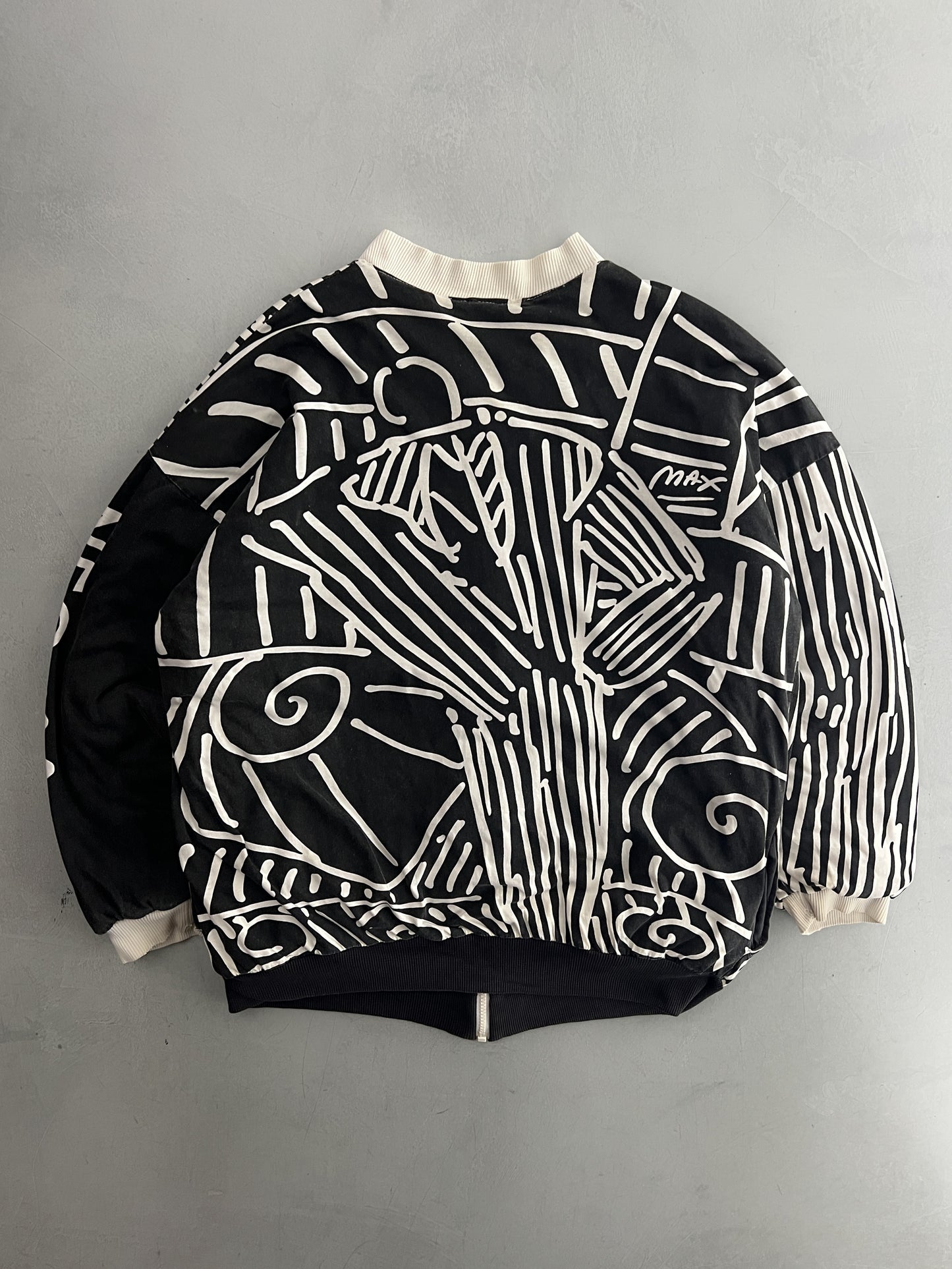 1980's Peter Max Expressionist "Save The Rainforest" Jacket [XL]