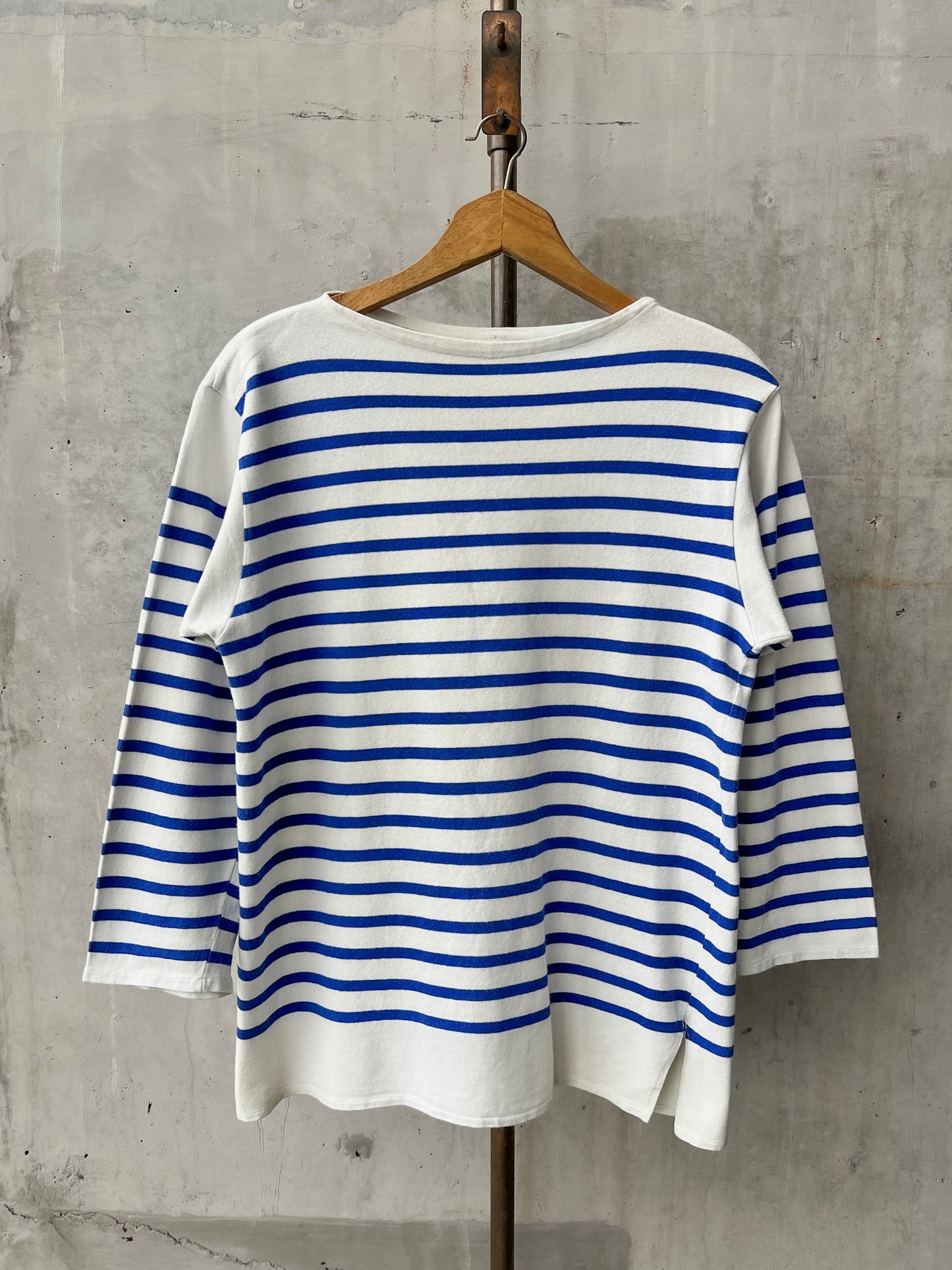 1970's French Marine Nationale Breton Striped Shirt [L]