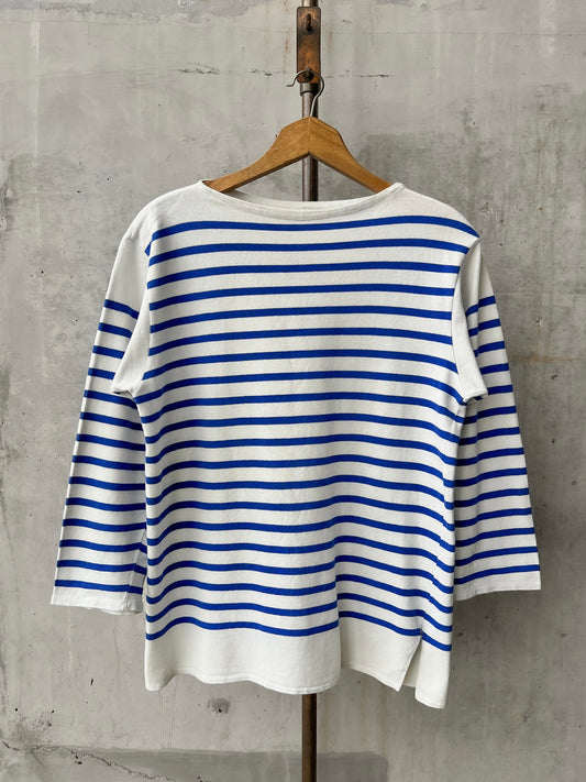 1970's French Marine Nationale Breton Striped Shirt [L]