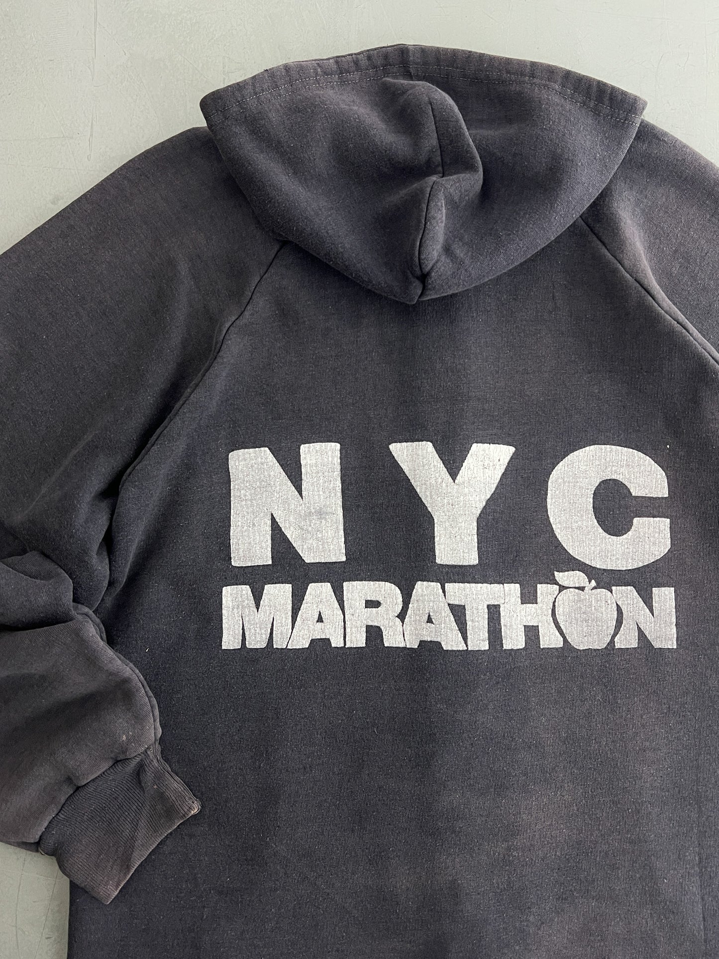 Faded Thermal Lined NYC Marathon Hoodie [L/XL]