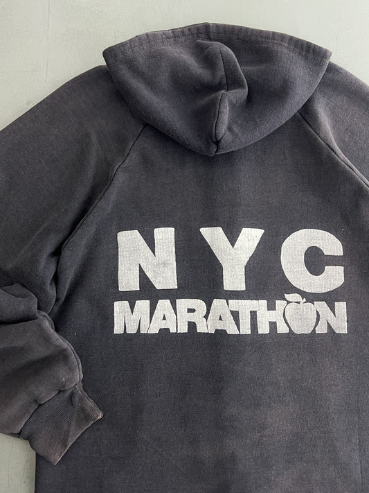 Faded Thermal Lined NYC Marathon Hoodie [L/XL]
