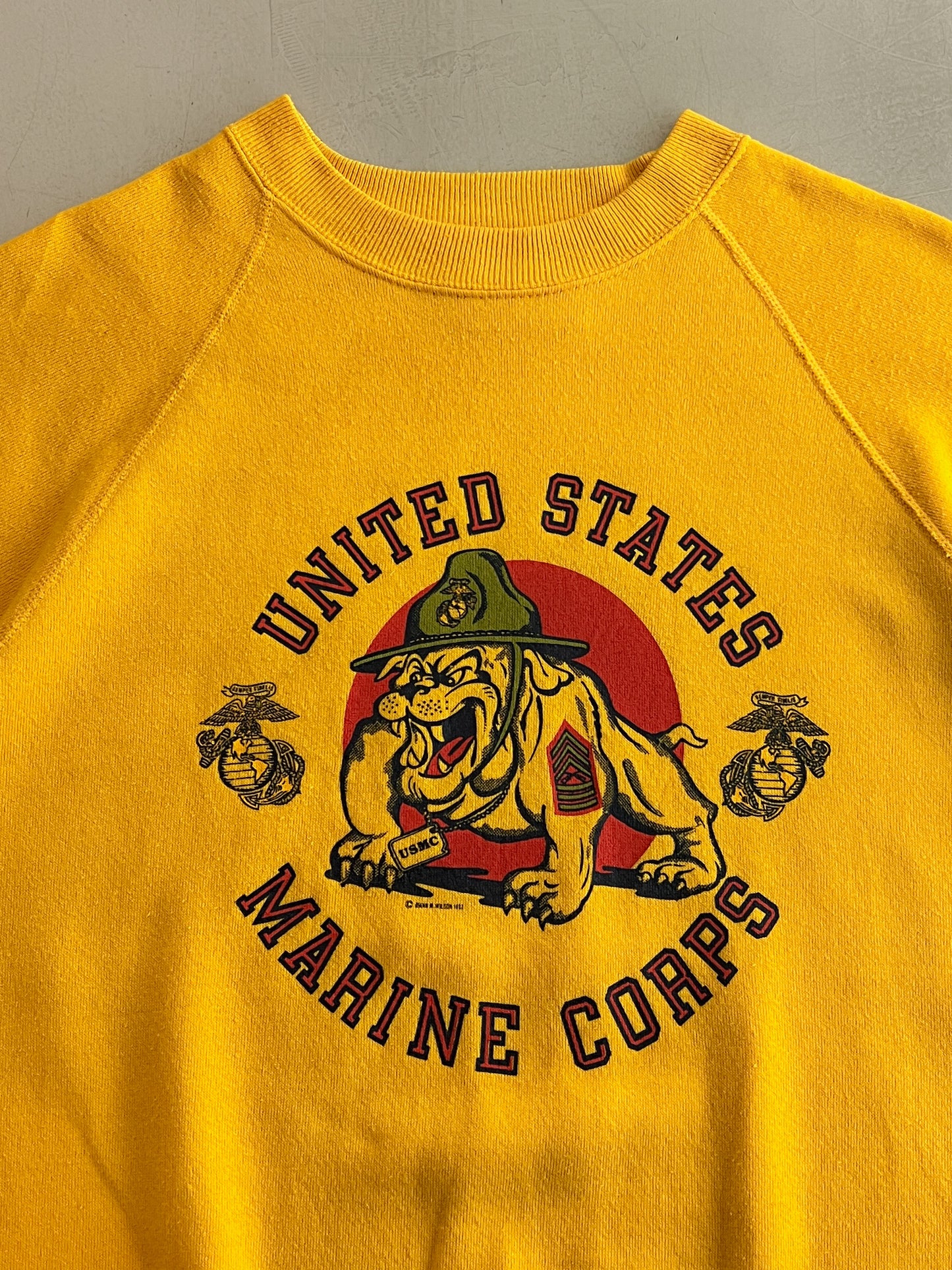 U.S.M.C Short Sleeve Sweatshirt [L]