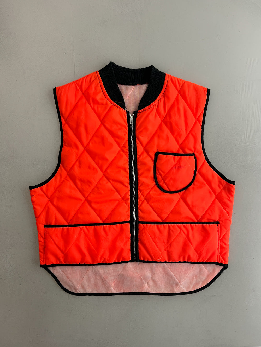 Quilted Survival Orange Work Vest [S]