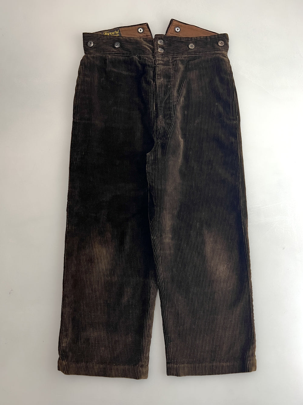 1940's Le Favori French Buckel Back Cord Work Pants [33"]