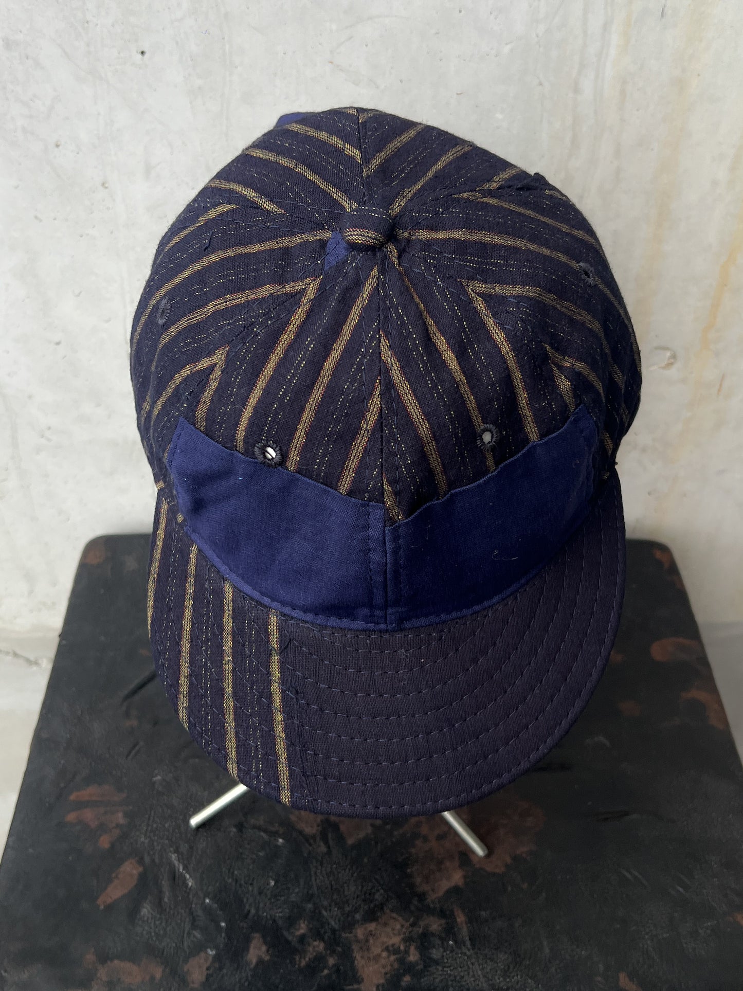 Early 20th c. Japanese Fabric 1930's Baseball Cap By Troy O'Shea Handmade [Adjustable]