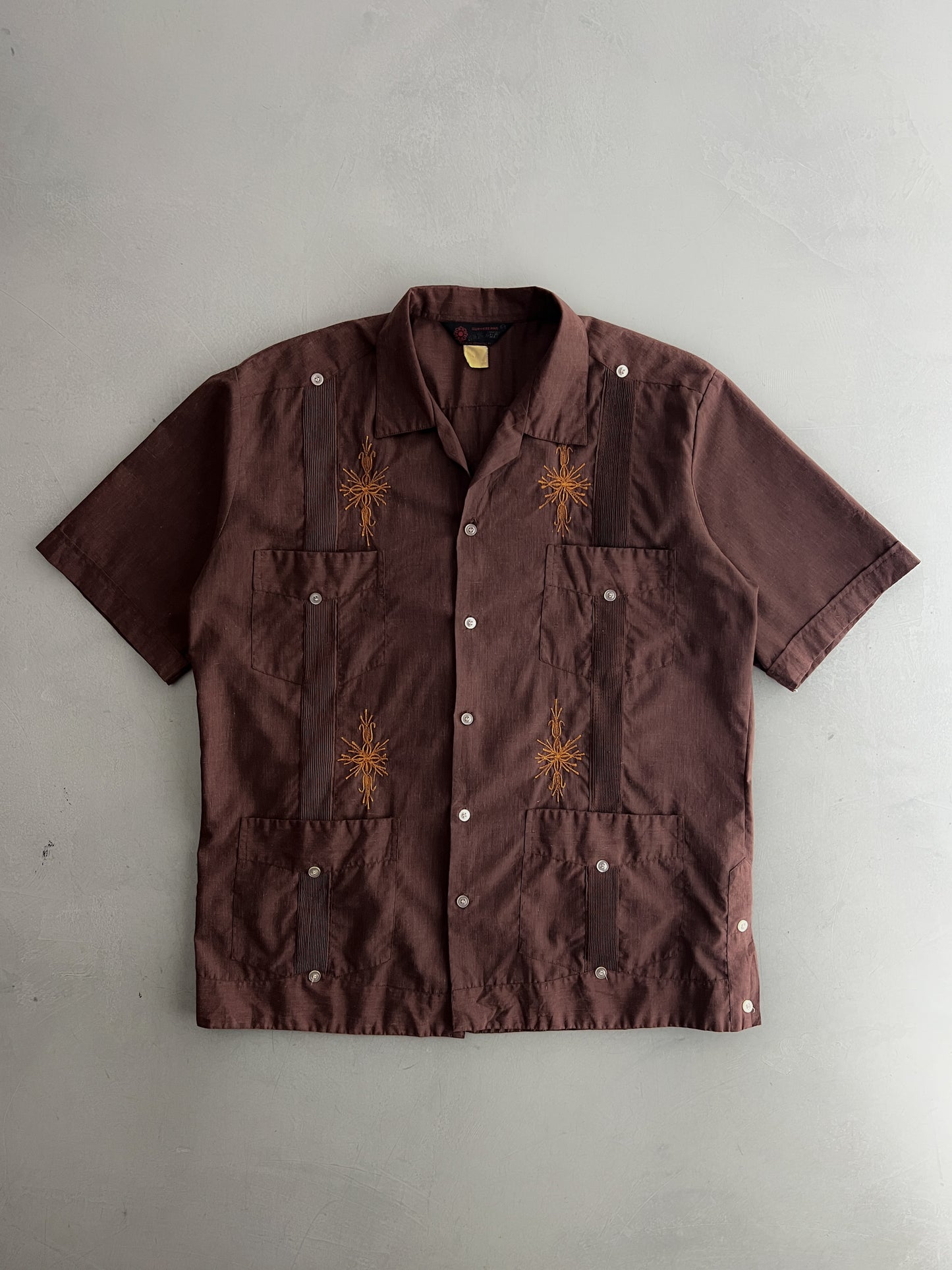 Embroidered Guayabera Shirt [L]