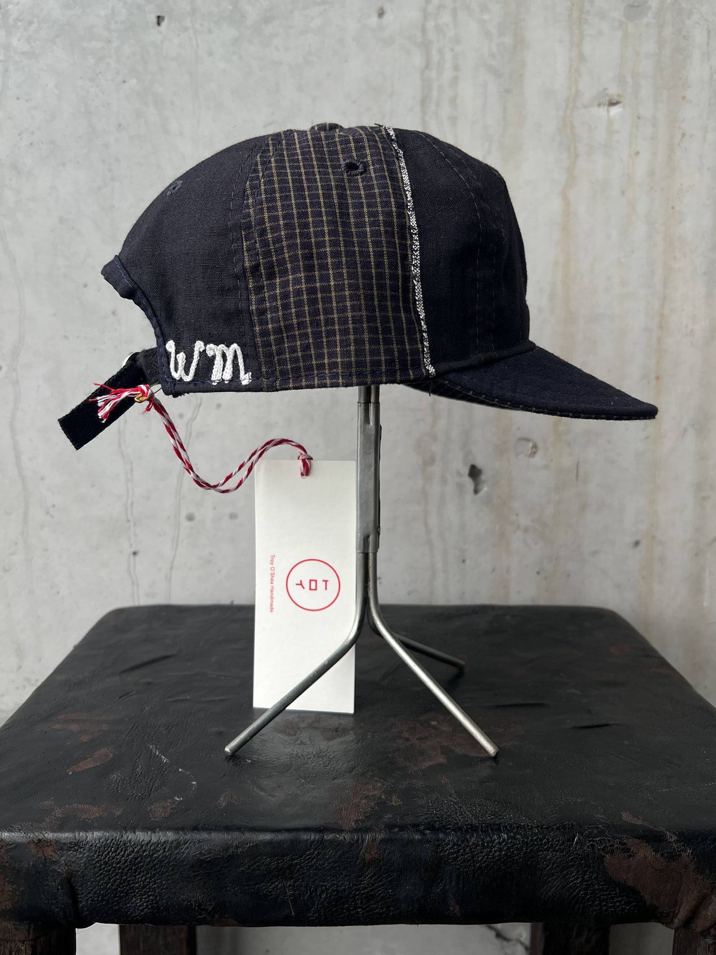 Early 20th c. Japanese Fabric 1930's Baseball Cap By Troy O'Shea Handmade [Adjustable]