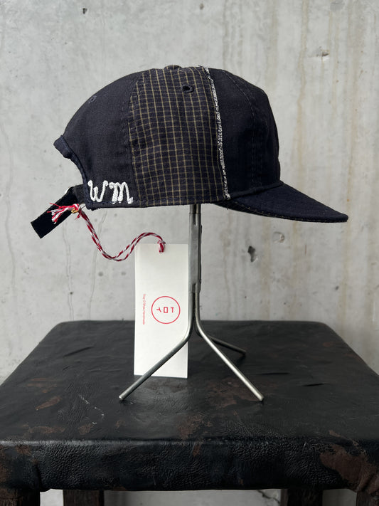 Early 20th c. Japanese Fabric 1930's Baseball Cap By Troy O'Shea Handmade [Adjustable]