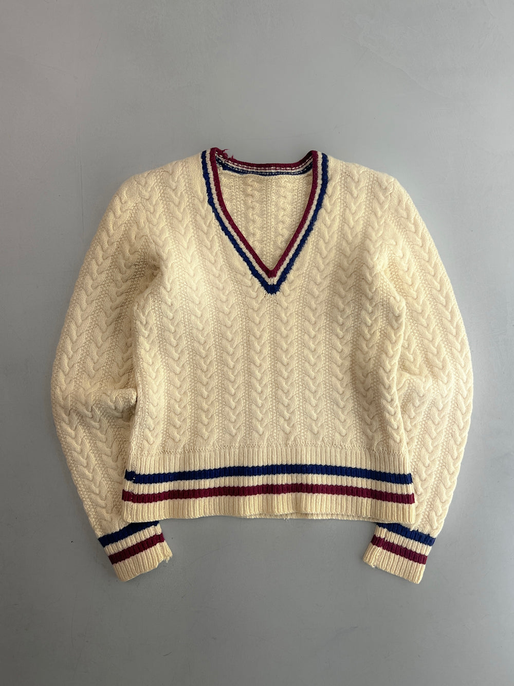 1960's Cable-Knit Cricket Sweater [XS]