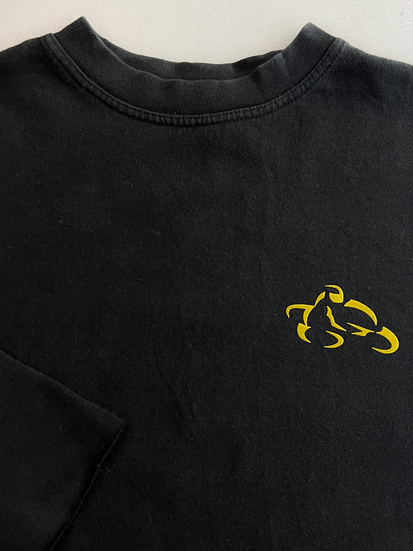 90's Flock Print Moto Sweatshirt [XL]