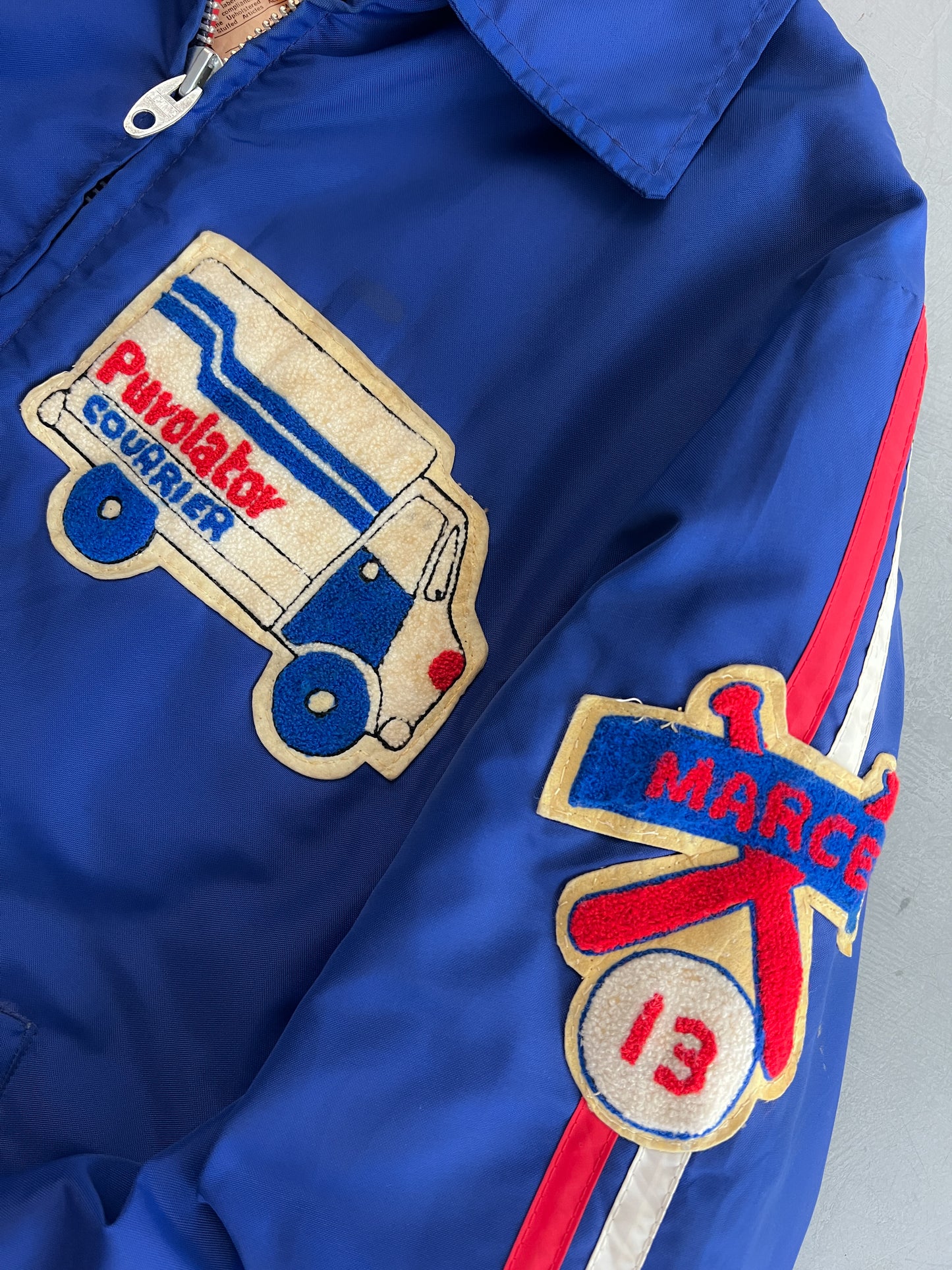 1970's Purolator Courier Quilted Work Jacket [L]