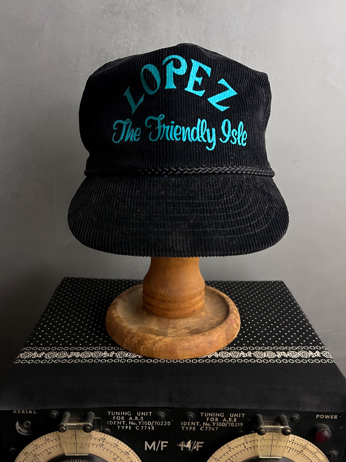 Lopez The Friendly Isle Cord Trucker Cap