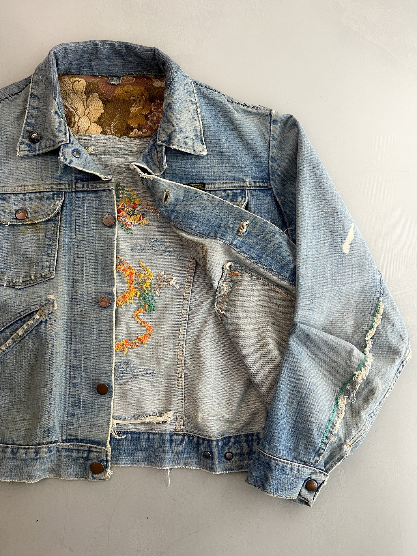1970's Selvedge Wrangler Denim Dragon Jacket [S/M]