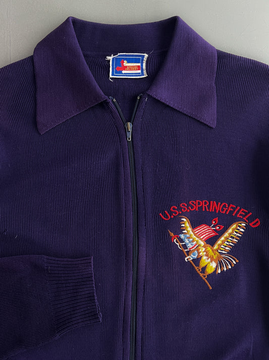 U.S.S Springfield Zip Up Sweater [L]