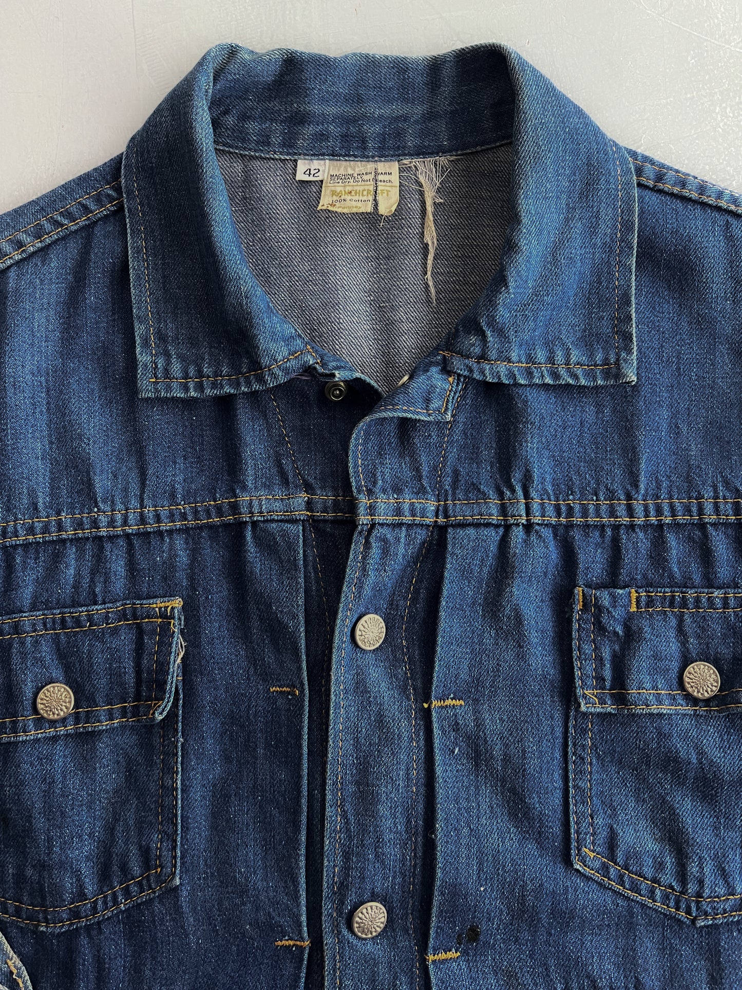 1970's J.C Penny Ranchcraft Selvedge Denim Jacket [L]
