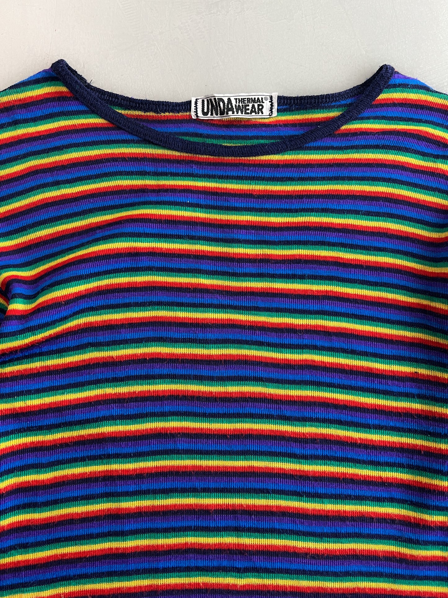 1990's Unda Wear Striped Thermal [XS]