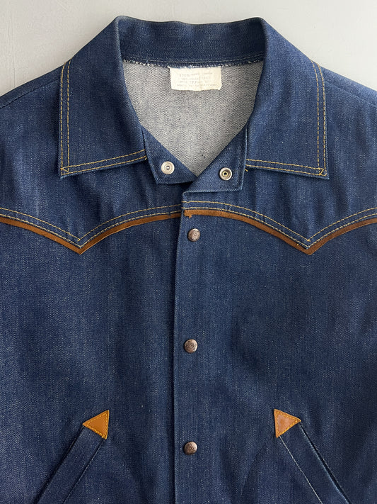 1970's Western Arrow Pocket Denim Jacket [L]