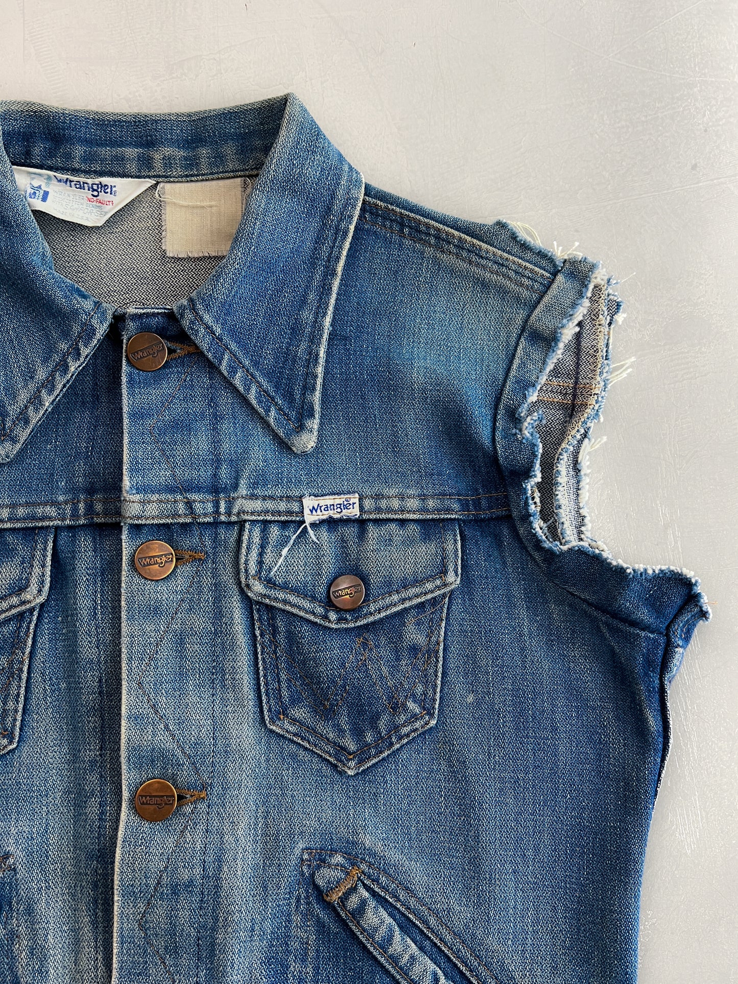 1970's Wrangler Cut Off Denim Vest [XS]