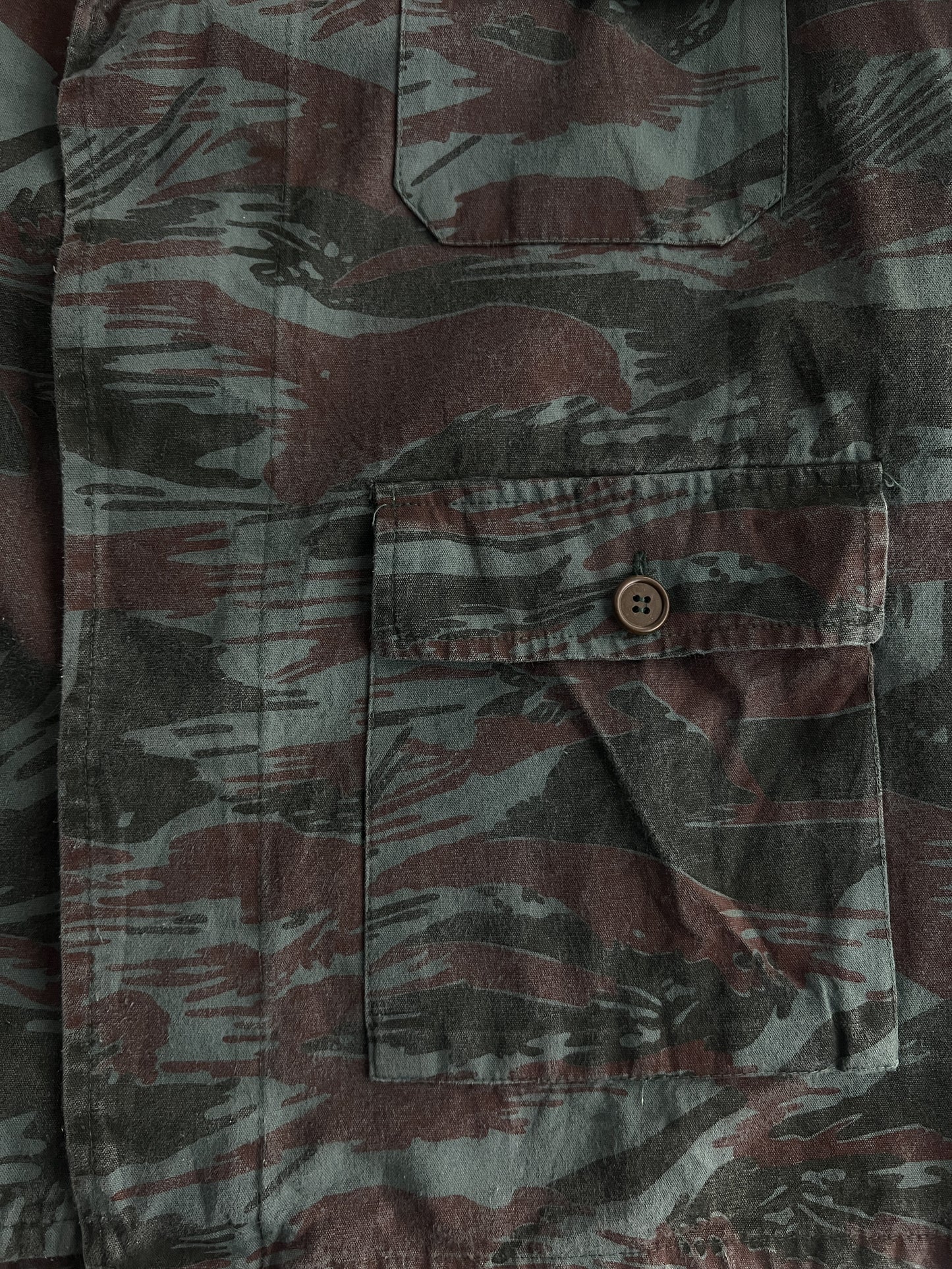 1970's "Tiger Stripe" Camo French Hunting Jacket [L]