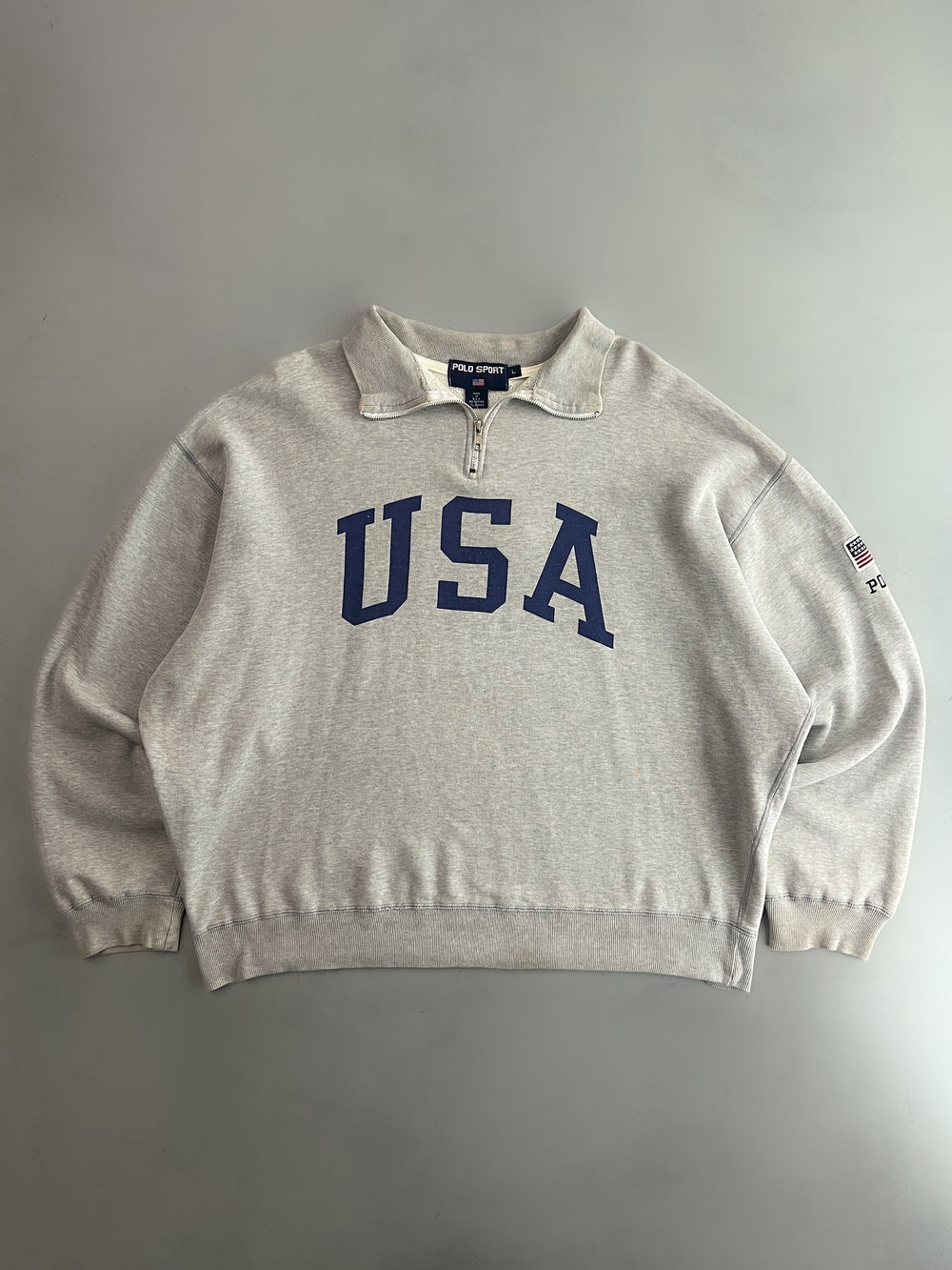 Polo Sport Quarter Zip USA Sweatshirt [XL]