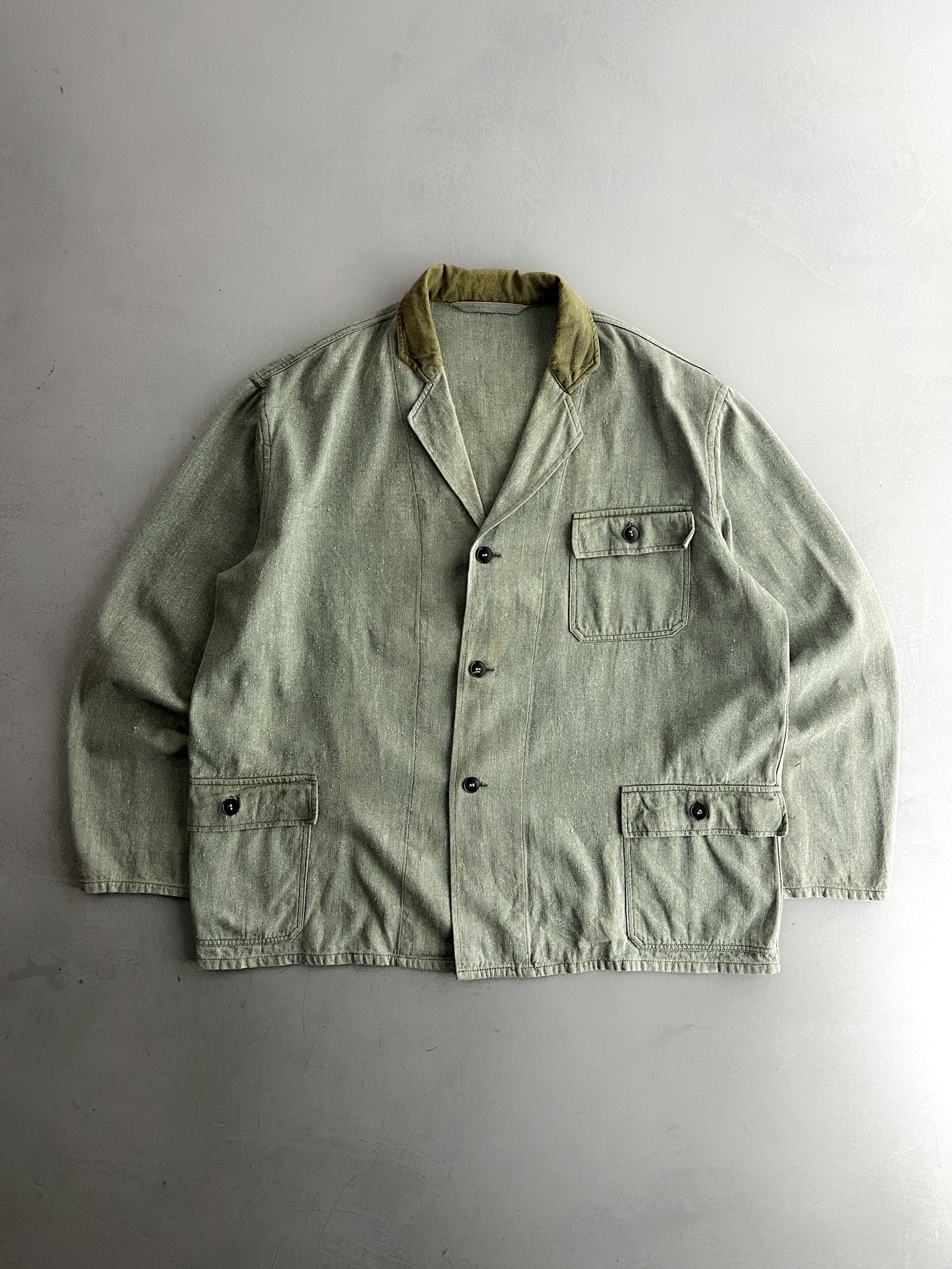 French Salt And Pepper Work Jacket [L/XL]