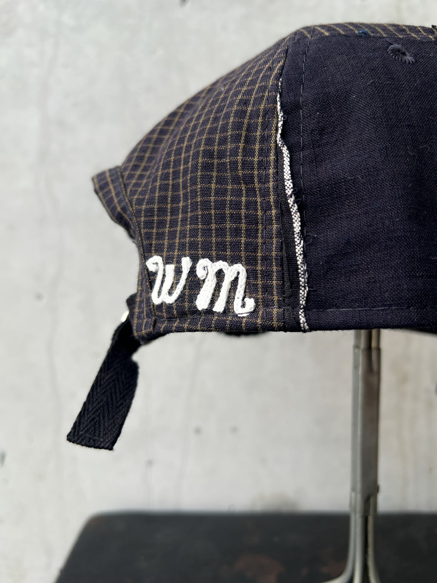 Early 20th c. Japanese Fabric 1930's Baseball Cap By Troy O'Shea Handmade [Adjustable]