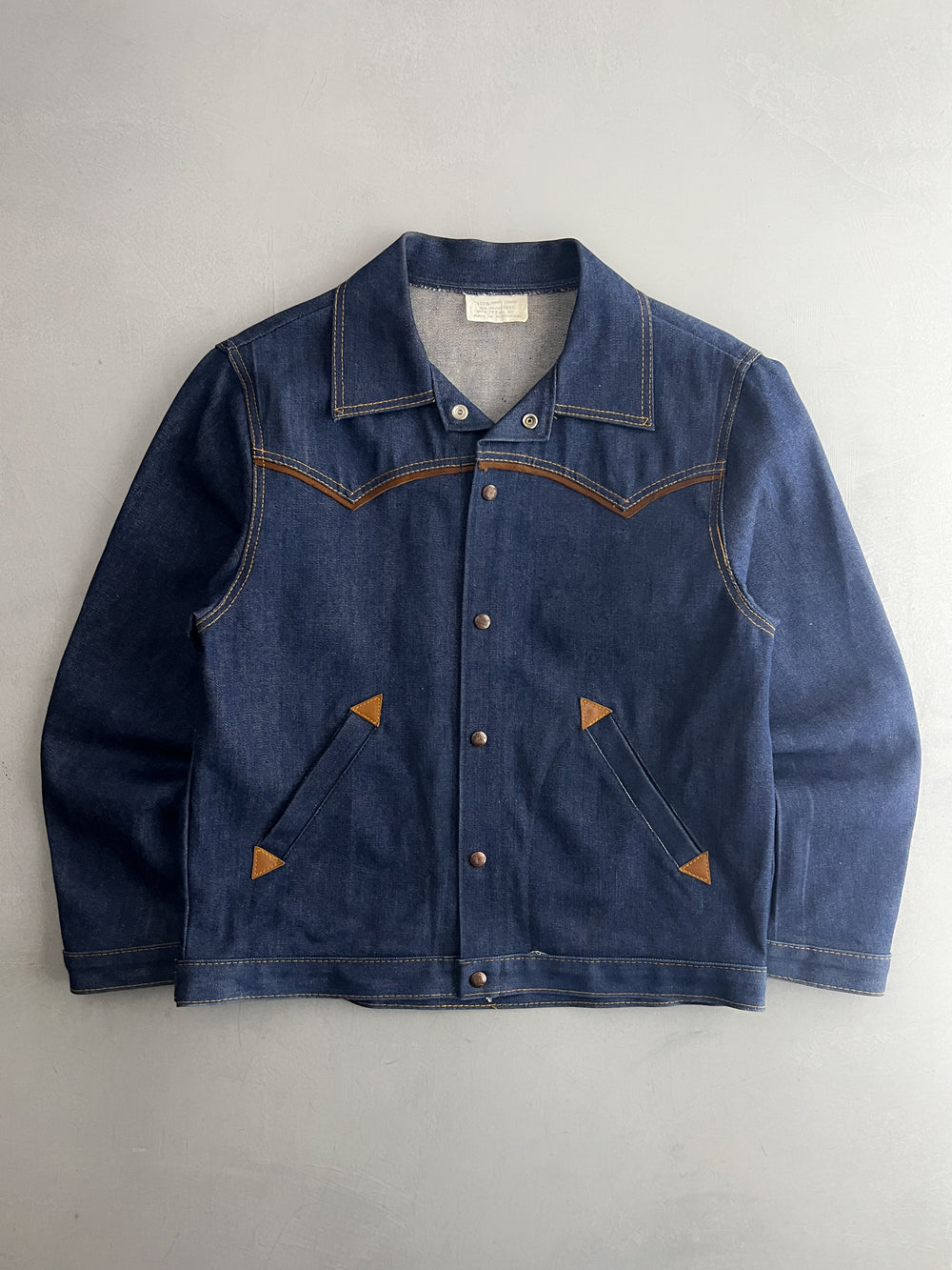 1970's Western Arrow Pocket Denim Jacket [L]