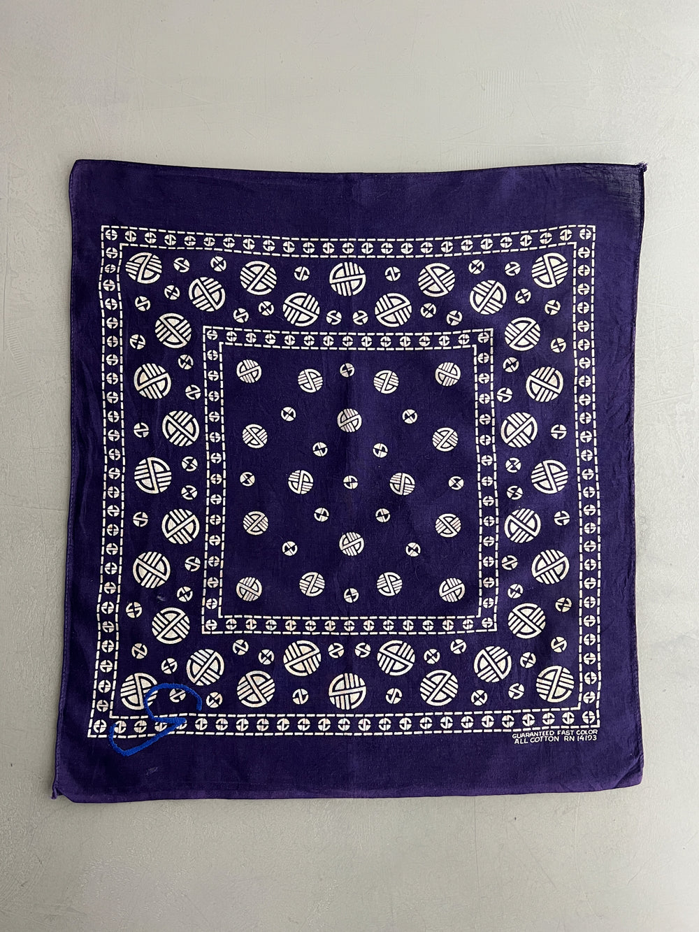 Fast Colour Selvage Bandanna