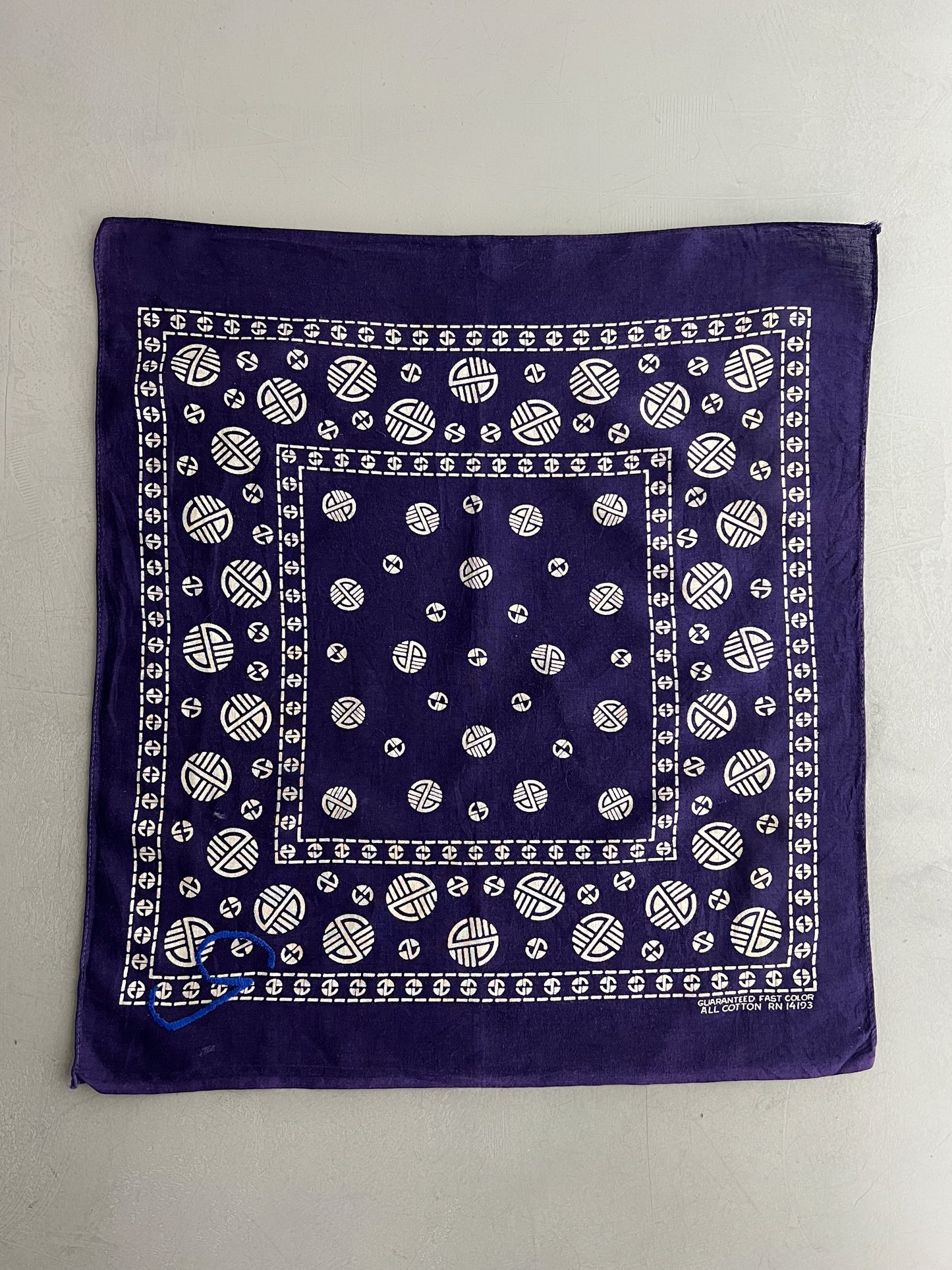 Fast Colour Selvage Bandanna