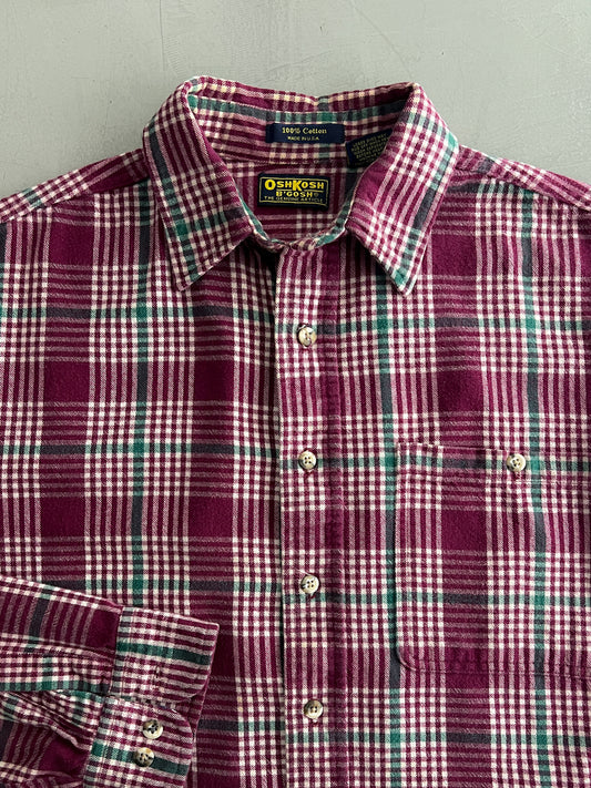 Made in USA OshKosh Cotton Flannel [L]