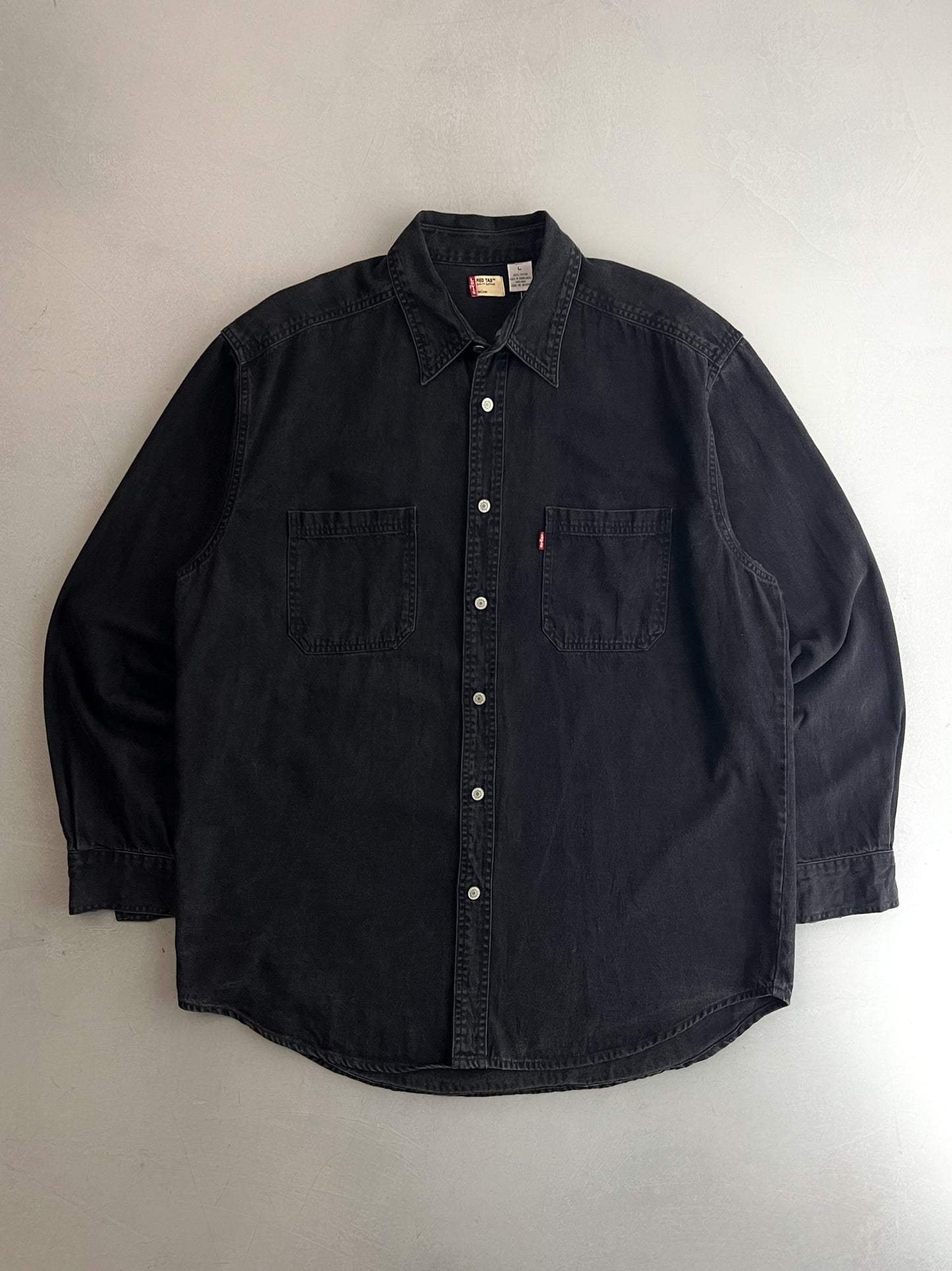 Levi's Black Denim Work Shirt [L]