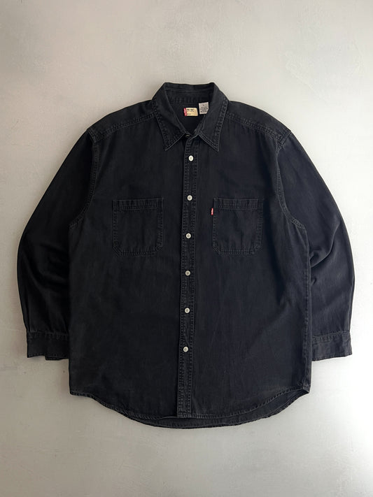 Levi's Black Denim Work Shirt [L]
