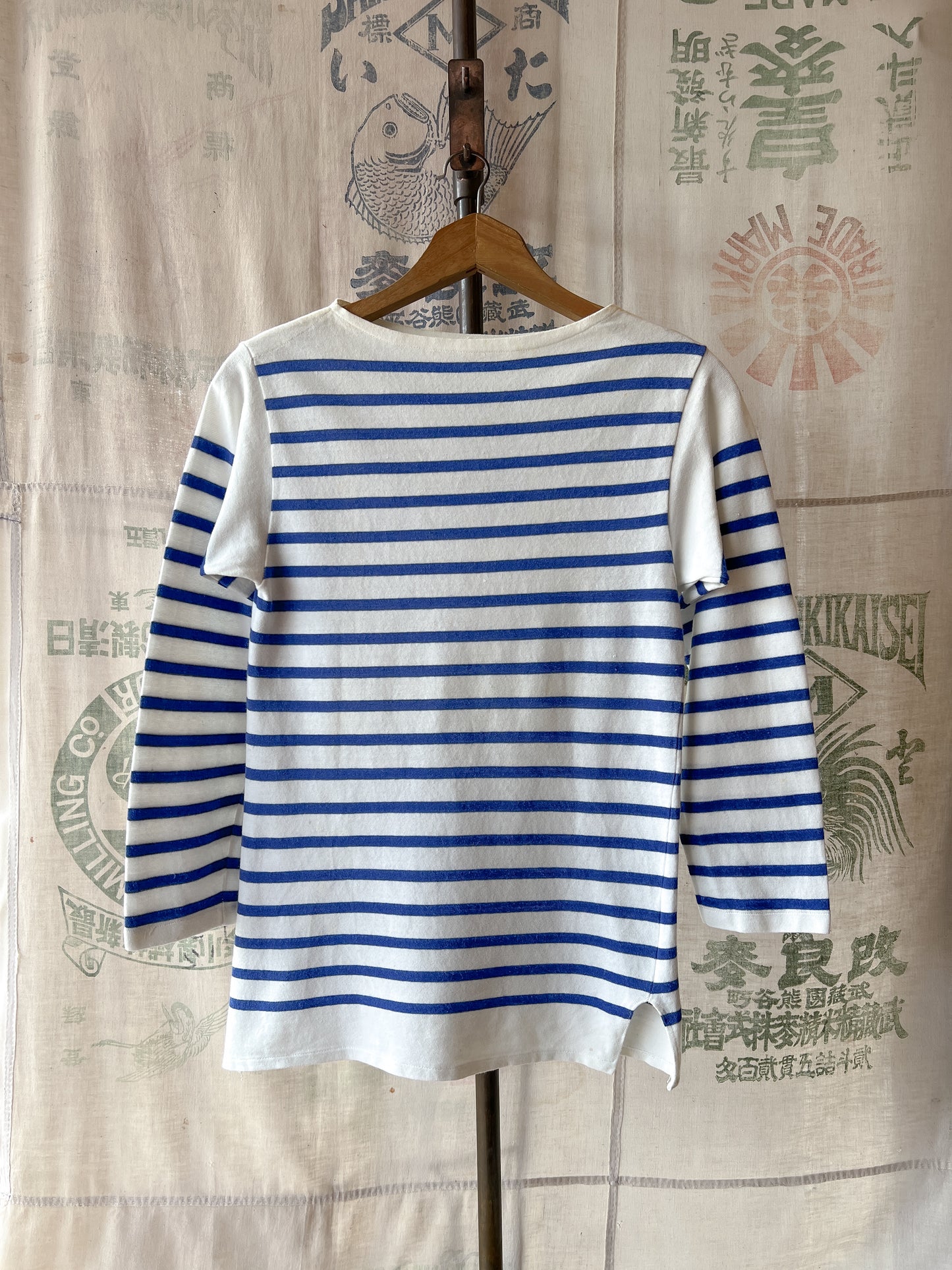 1970's French Marine Nationale Breton Striped Shirt [S]