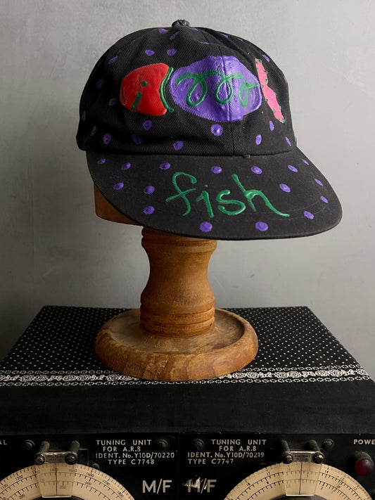 Hand Painted Fish Cap