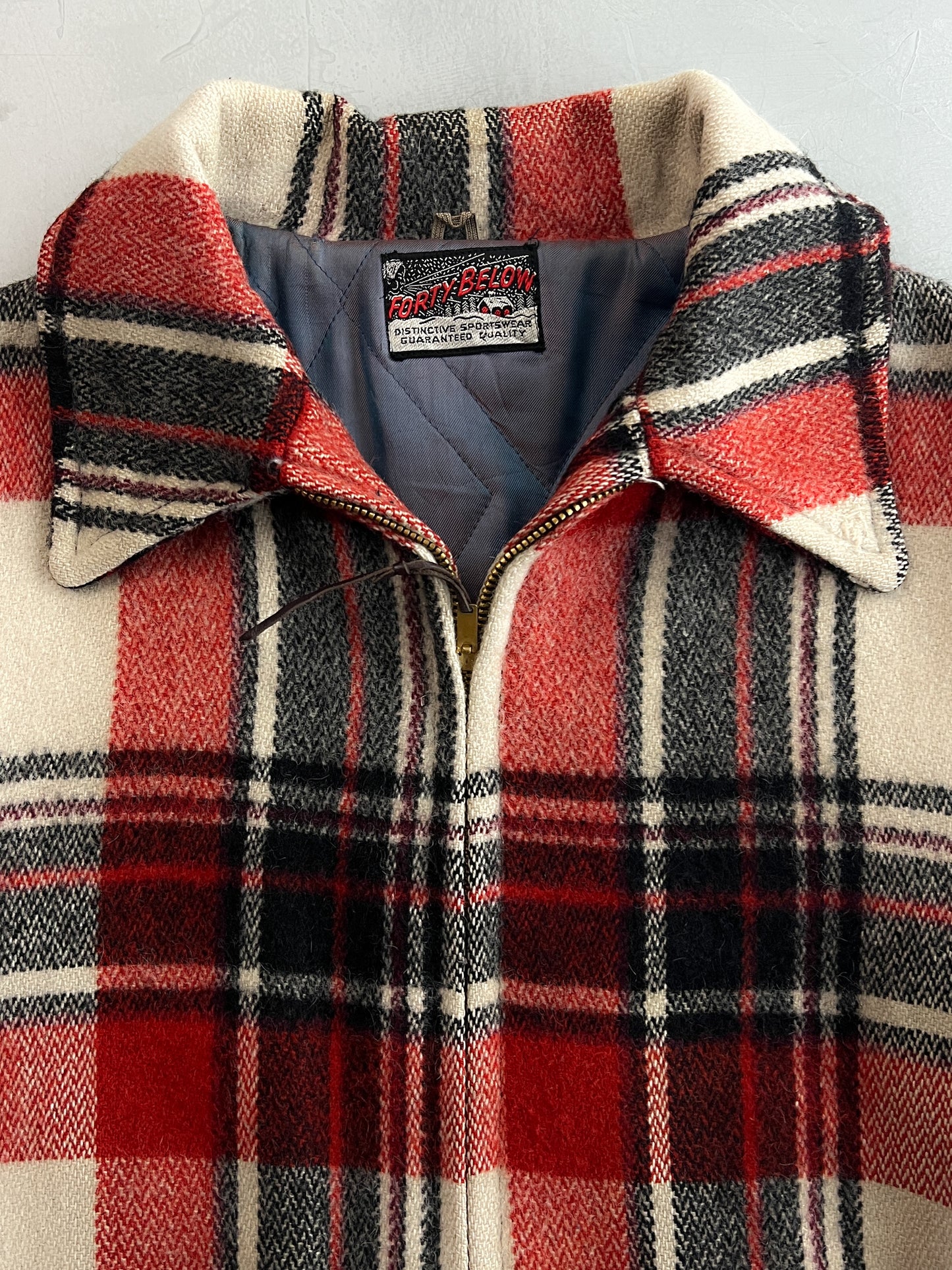 1960's Forty Below Tartan Wool Coat [L]