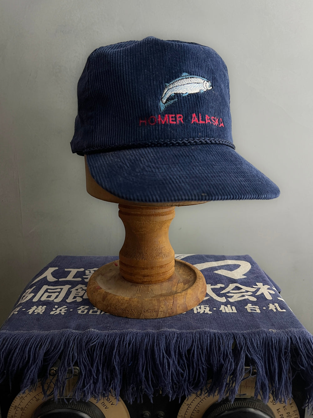 Corduroy Homer Alaska Salmon Cap