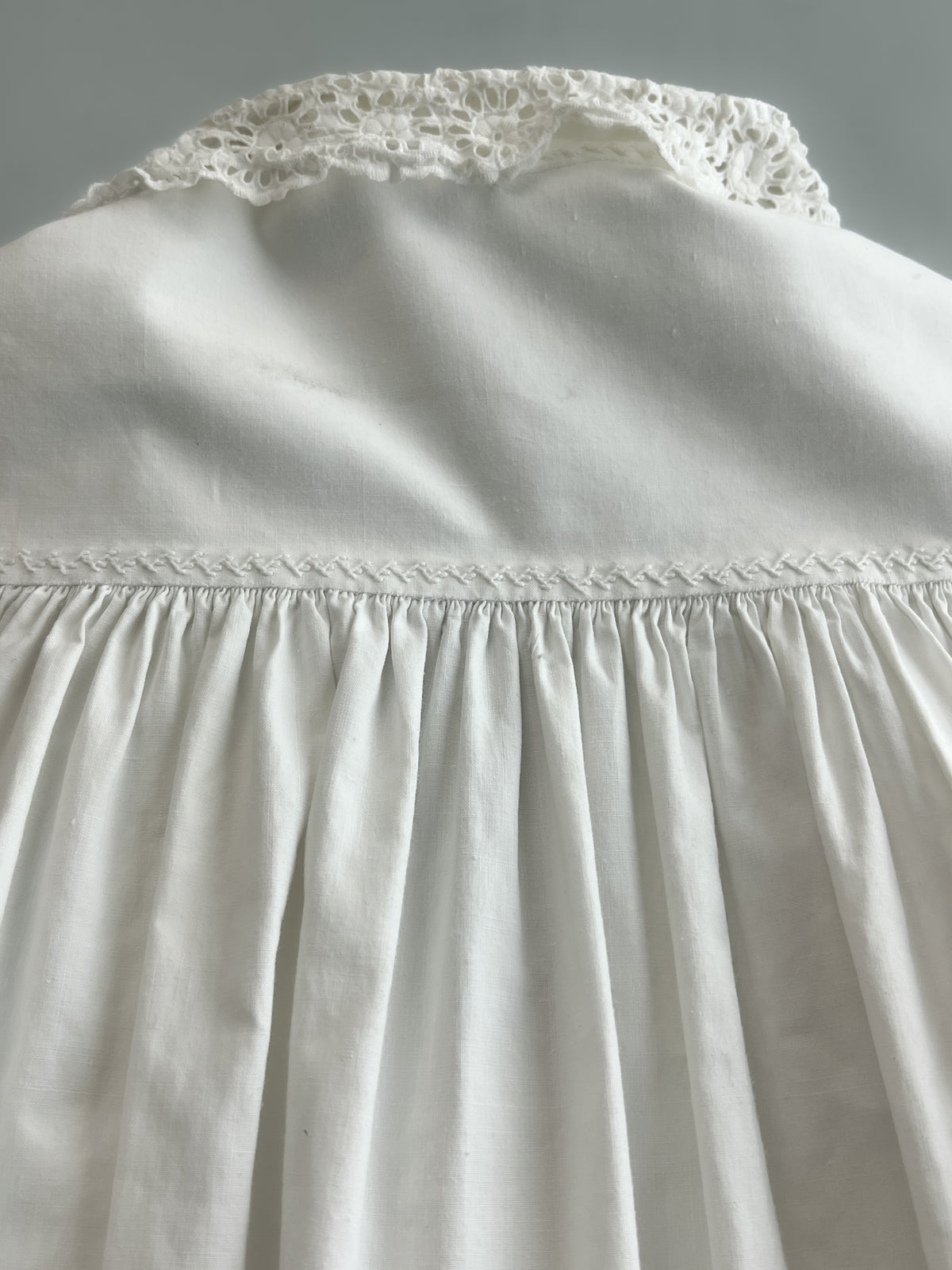 Late 1800's French Cotton Lace Chemise [Womens 8-10]