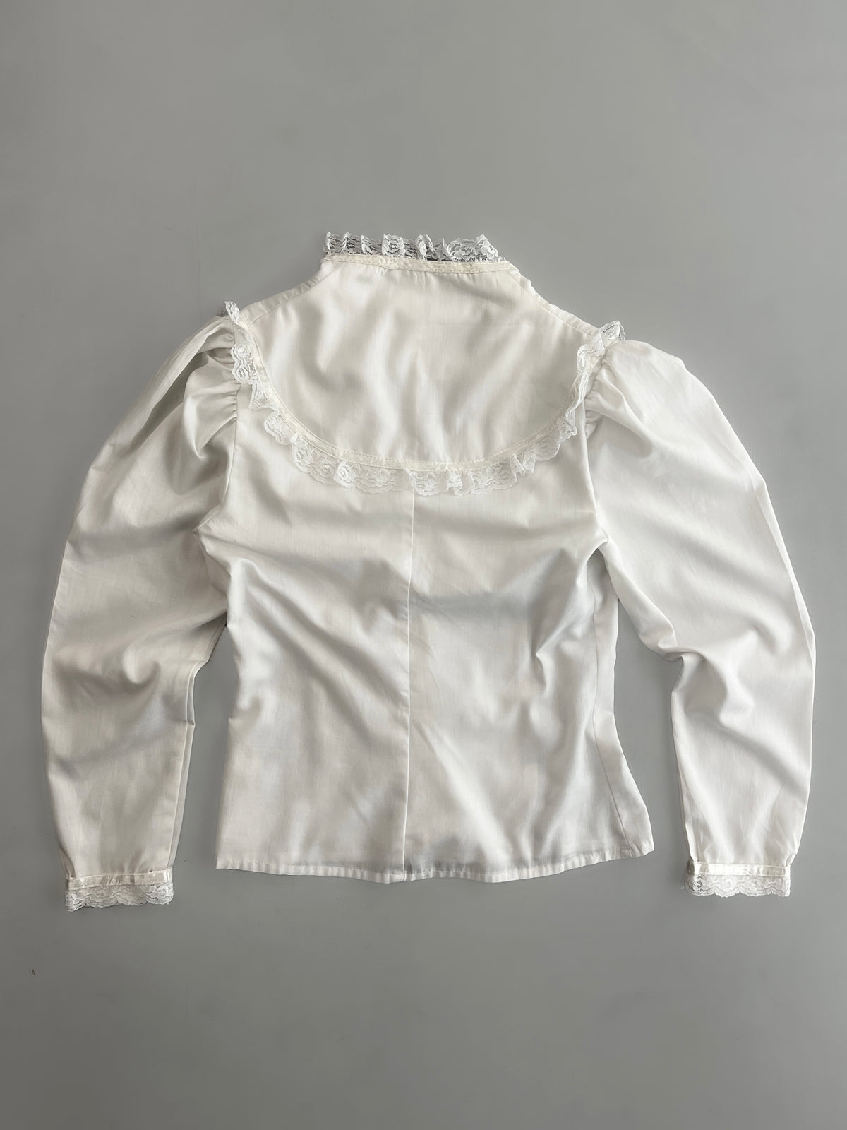 1970's Gunnies By Gunnie Sax Lace Blouse [Women's S]