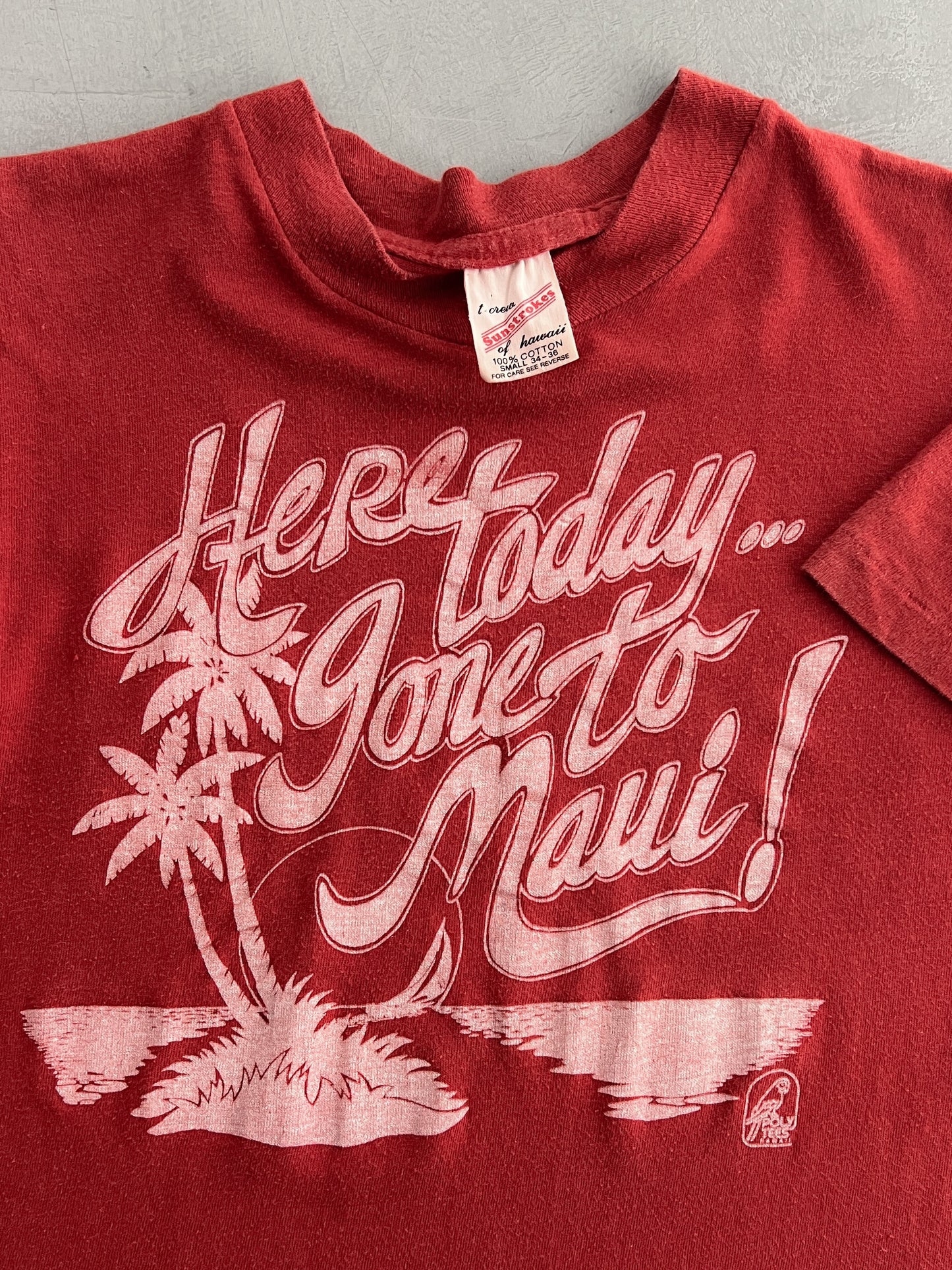 1970's Here Today, Gone To Maui Tee [S]