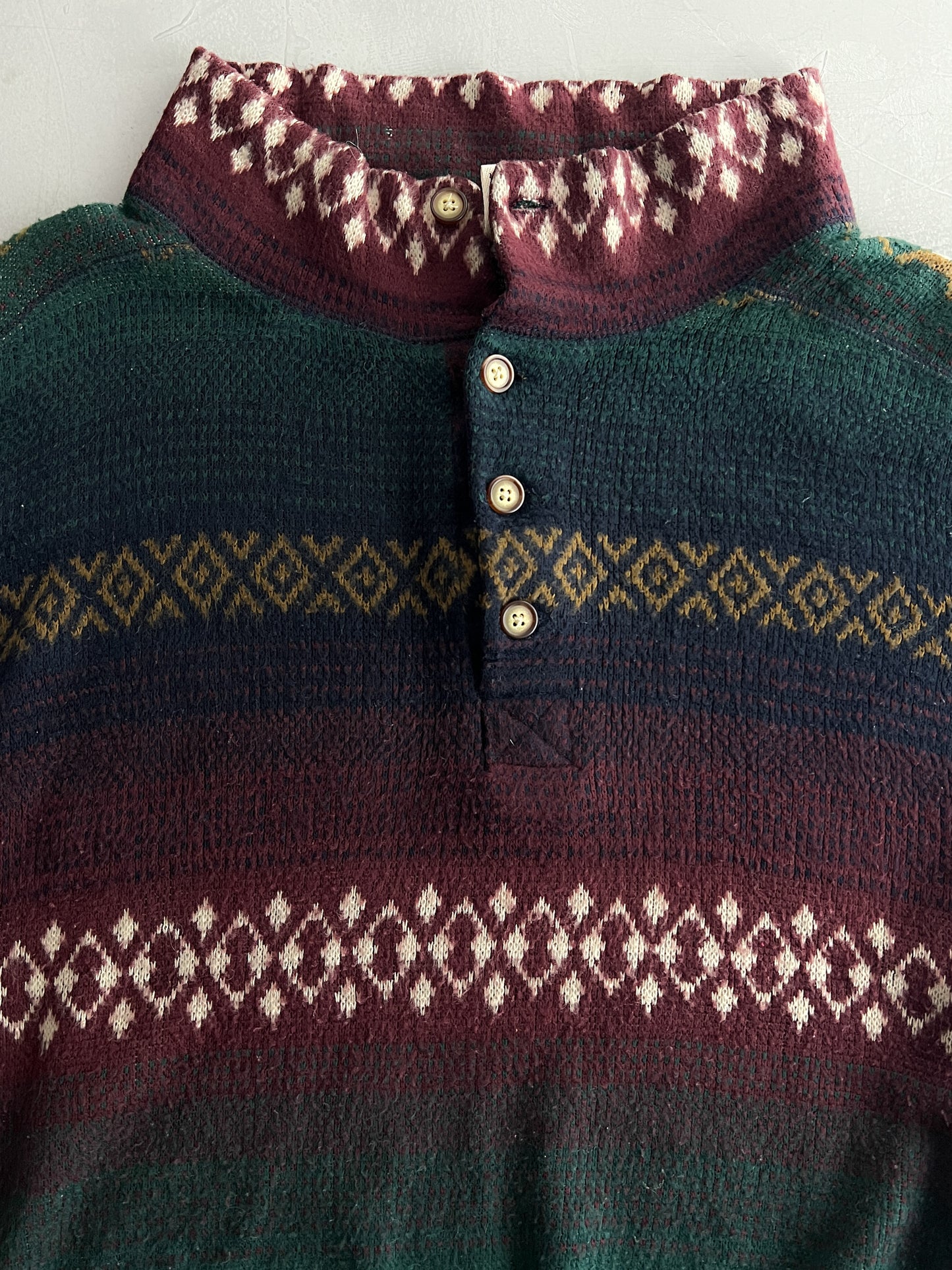 1990's Patterned Pullover [XL]