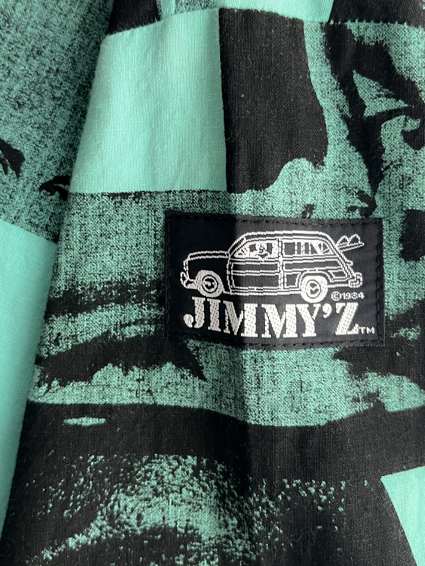 Rare 1980's Jimmy'z Eyeball Photo Print Shirt [L]