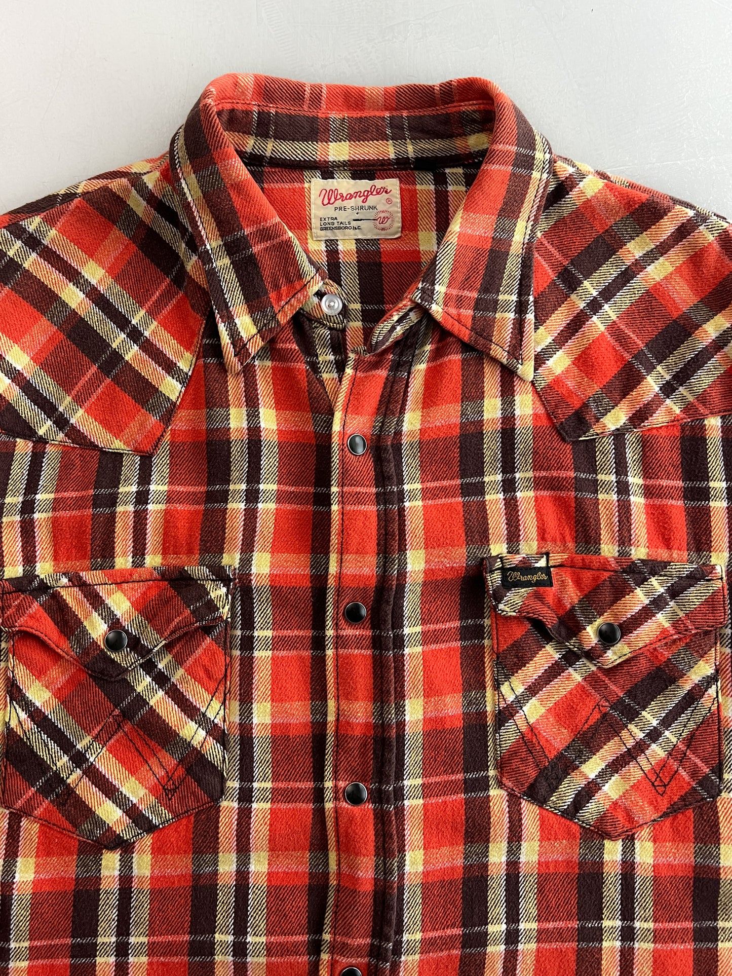 1970's Wrangler Pearl Snap Cotton Flannel [M]
