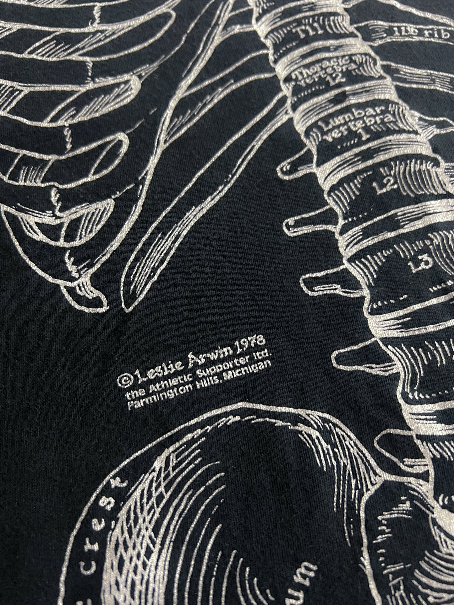 00's Leslie Arwin Skeleton Tee [L]