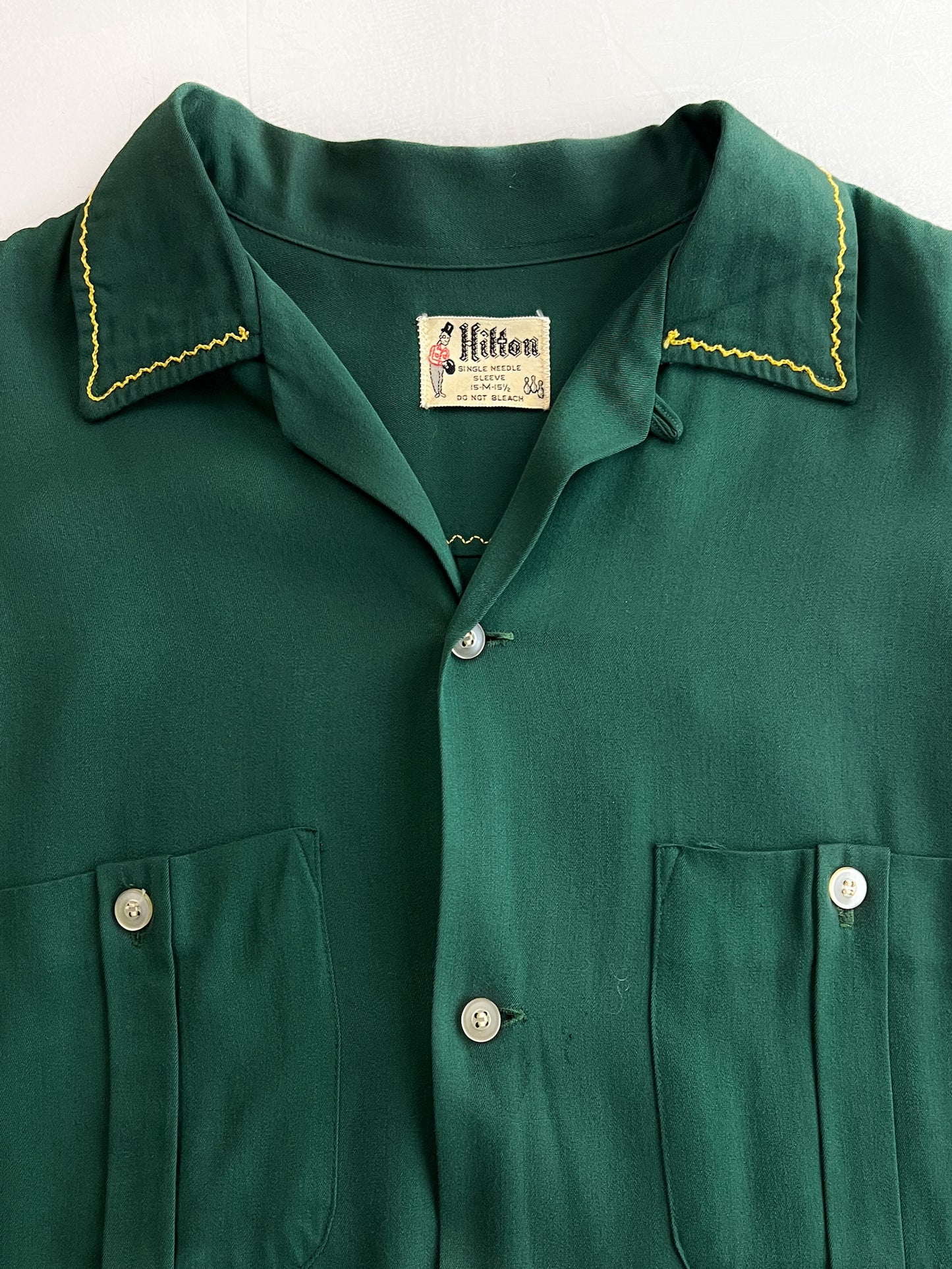 50's/60's Hilton Loop Collar Rayon Shirt [M]